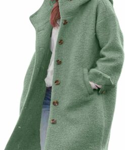 Casual Wool Blend Trench Coat Sl38