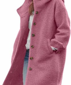 Winter Single Breasted Long Wool Coat Sl39